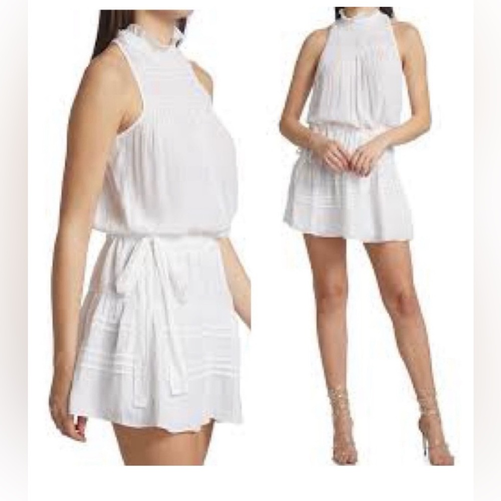 Ramy Brook NWT Flynn Ivory Smocked Mini Dress | Size MEDIUM